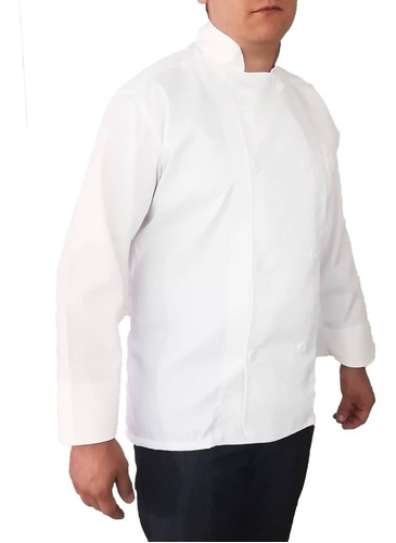 20 Filipinas De Chef Gabardina 100% Algodón Manga Larga 3/4