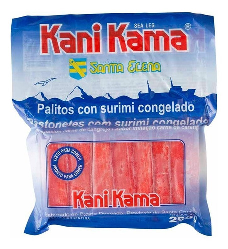 Pack 5u Kanikama Corto 250 Gr Surimi Sushi Santa Elena
