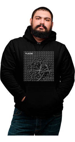 Sudadera Unisex Negra 2xl Extra Rockera Placebo Album