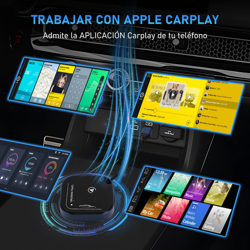 Carplay Android Auto Sem Fio Wi-fi Universal Adaptador,suporte Bluetooth,2 Em 1,caixa Metálica Legalconversão De Carplay Android Auto Com Fio Para Conexão Sem Fiocom iPhone Ios 10+ / Android 11+