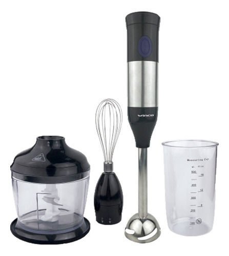 Mixer Minipimer Licuadora De Mano Winco W09 Con Accesorios