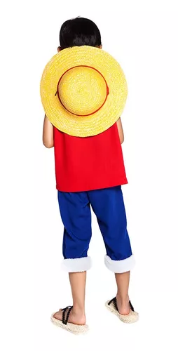 Fantasia Luffy One Piece C/ Chapel Traje Infantil P M G