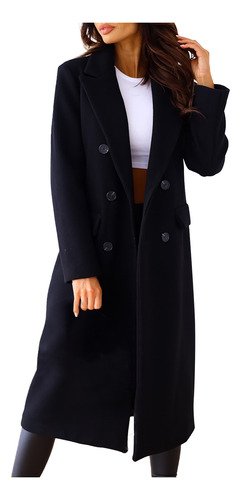 Dd Coat De Manga Larga, Cómodo, Cómodo, Cómodo, Para Mujer