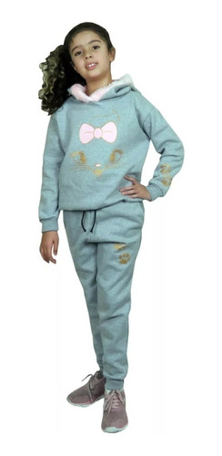 conjunto moletom flanelado infantil