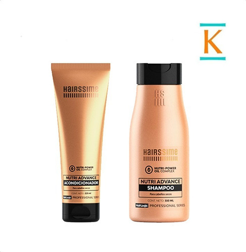 Hairssime Kit Hair Logic Nutri Advance: Shampoo + Acond 