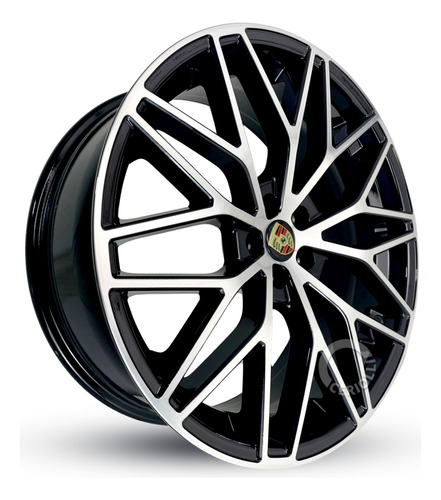 Jogo De Rodas Aro 18 5x112 Golf Tsi Gti Jetta Passat M30 Cor Preta Diamantada 5x112
