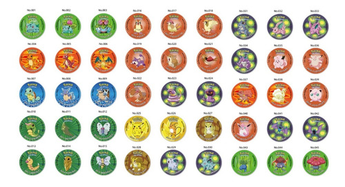 Imagen 5 de 9 de Pokemón 160 Tazos 1er Edición Alternativos En Inglés