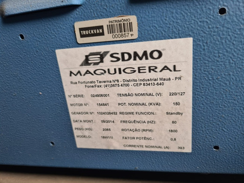 Imagem 11 de 14 de Ford Cargo 1317 4x2 Ano 2004 Gerador 150 Kva Ano 2014