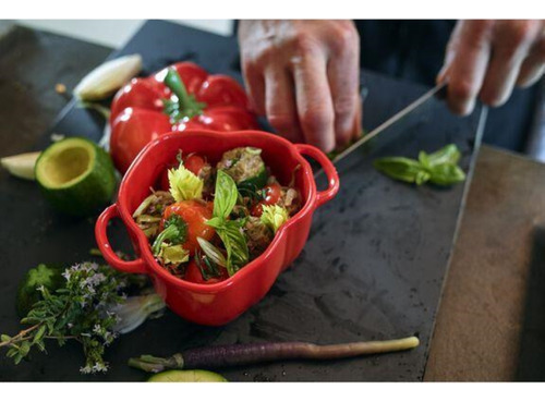 Cocotte Staub Pimentão Em Cerâmica Vermelho 11cm