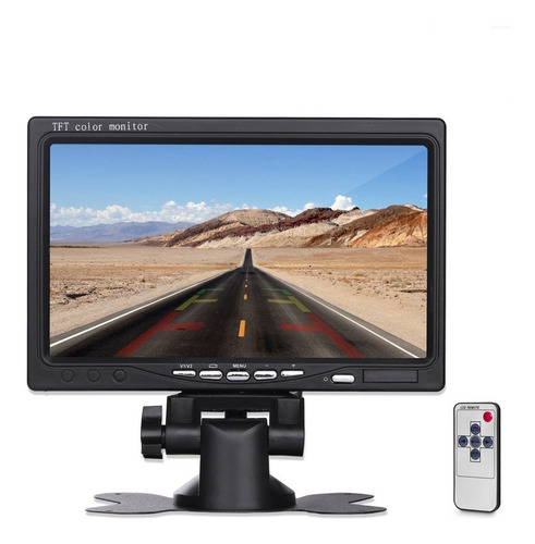Monitor 7 Ajustable Lcd Cámara Retroceso 12v