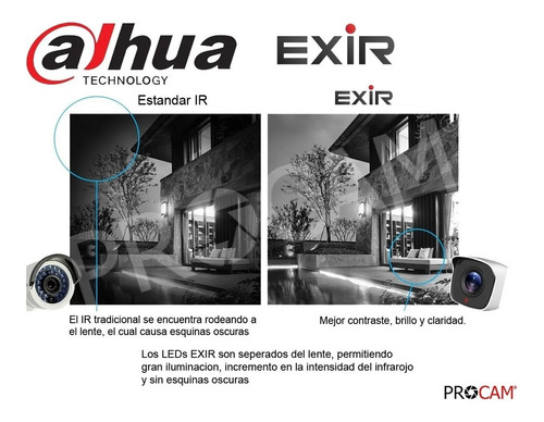Kit Circuito Cerrado 4 Cámaras Dahua 2mp 1080p 500 Gb