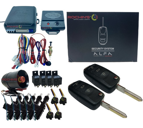 Kit Alarma Tipo Volkswagen+ 5 Botadores Seguros Electricos