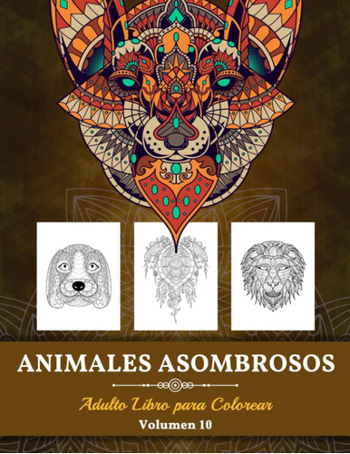 Libro: Animales Asombrosos Adulto Libro Para Colorear: Gran 