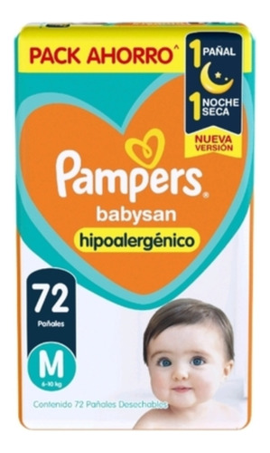 Pañales Bebe Pampers Babysan Hiper Pack 