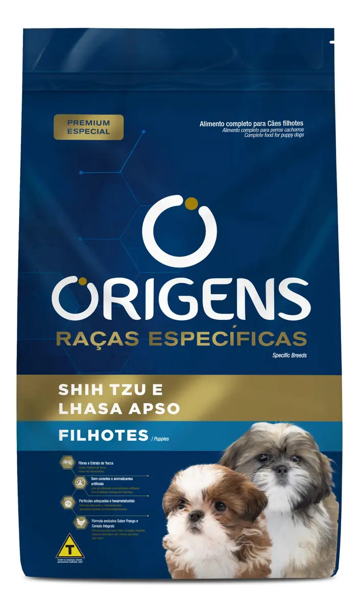 Ração Origens Cães Filhotes Shihtzu/lhasa 10,1kg