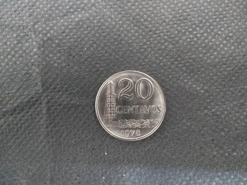 Moeda Brasil 20 Centavos 1978