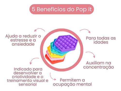 Kit Com 60 Peças Pop It Atacado Pop It Fidget Atacado