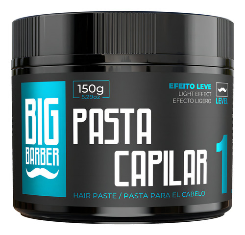 Pasta Capilar Big Barber 150g Level 1 Efeito Leve Profissional