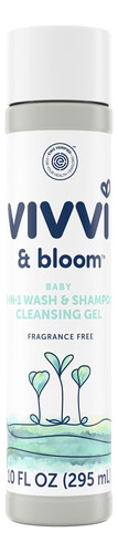 Vivvi & Bloom Gel Limpiador 2 En 1 Gentle Baby Wash & Champ.