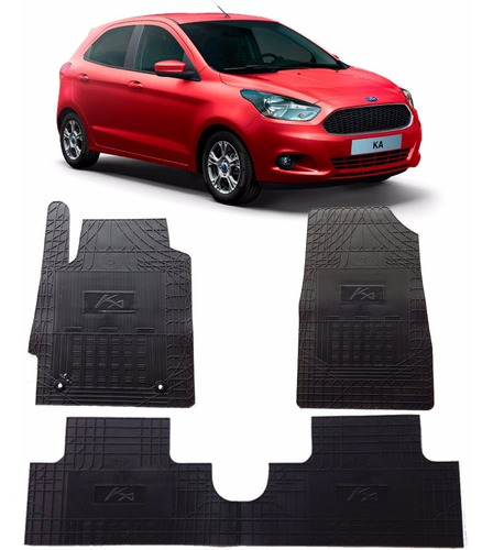 Tapete Interno Novo Ford Ka 2016 Reforçado Com Trava 