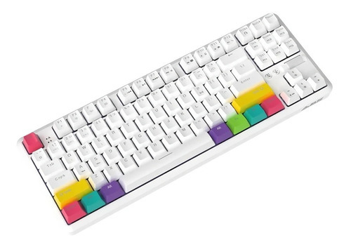 Imagen 5 de 7 de Teclado Mecánico Bluetooth Full Rgb Red/brown - Ajazz K870t Color Del Teclado Switch Brown