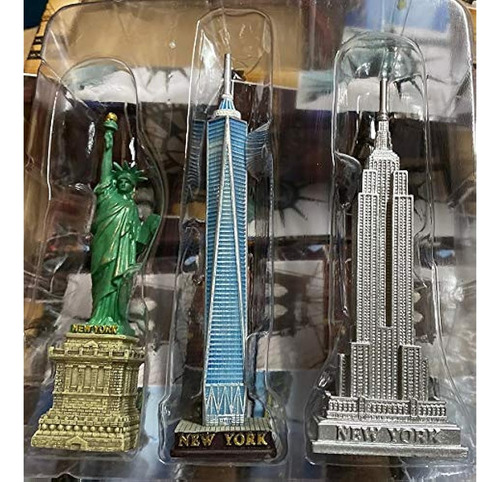 Monkey King Mk Set Of 3 Nyc Statue Of Liberty, Empire State 