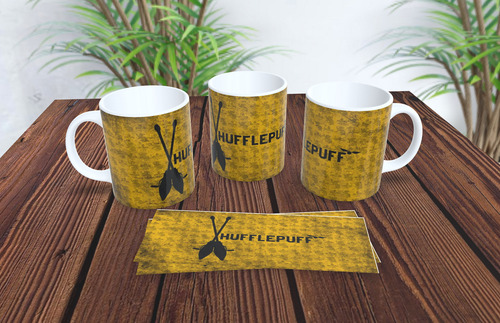 Taza Harry Potter Slytherin Griffindor Hufflepuff Ravenclaw