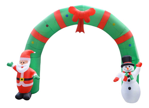 Arco De Muñeco De Papá Noel Inflable Iluminado Arco De