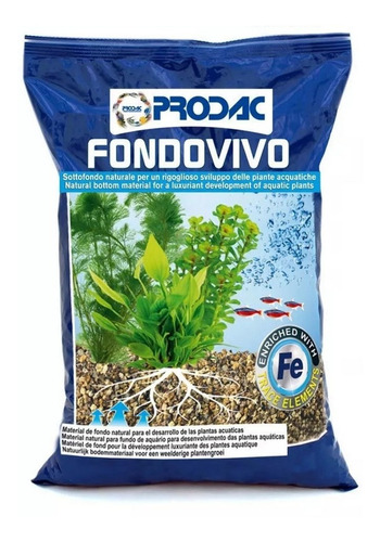 Prodac Substrato Natural Para Aquários Fondovivo 2,5kg