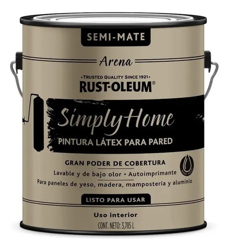 Pintura Látex Para Pared Simply Home 3,7 L Rust Oleum Imagen