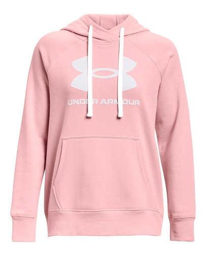 Hoodie Under Armour Rival Fleece Mujer-rosa