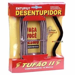 Desentupidor Original Tufão Aço 15 Mêtros Ralo Pia Tanque