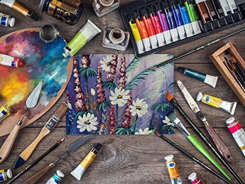 Brusarth Juego De 14 Pinceles Para Pintura Acrílica, Lienzo,