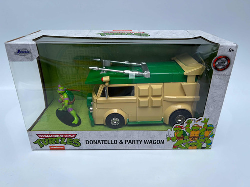 Tmnt Donatello And Party Wagon Jada Toys 1:24 Metal Die Cast