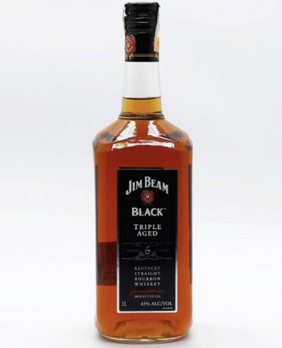 Bourbon Jim Beam Black 6 Anos Rótulo Antigo 1 Litro
