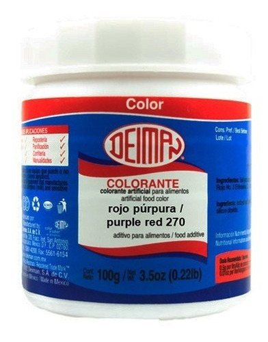 Colorante En Polvo Rojo Púrpura (270) 100gr