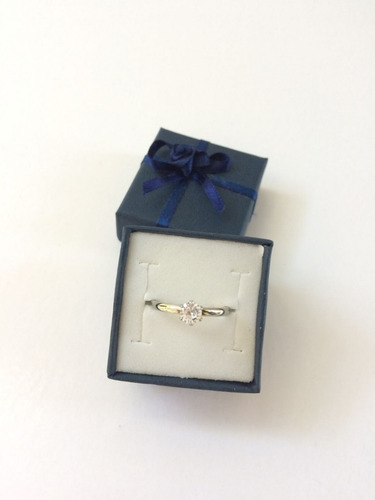 Anillo Solitario En Acero Quirúrgico Casamiento Cintillos