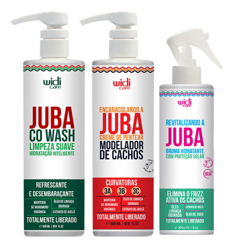 Kit Widi Care Juba Co Wash + Modelador Encaracolando + Bruma