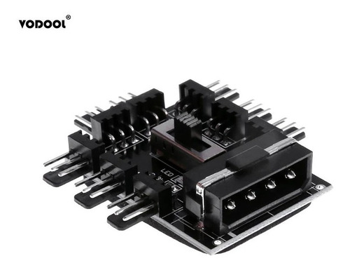 Imagen 1 de 7 de Extensión Spliter Fan Hub 3pin Con 8 Puertos Conector Molex
