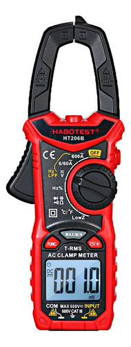 Pinza Amperimétrica Digital Habotest Ac/dc Para Medir-ht206b