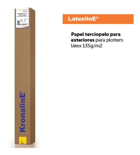 Papel Terciopelo Exteriores Latex Plotter Kronaline Lat141 Color Gris