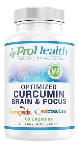 Prohealth Brain & Focus - Curcumina Longvida Optimizada Con 