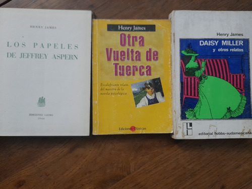 Henry James 3 Libros Otra Vuelta, Papeles Y Daisy Miller B2