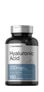Hyaluronic Acid 200 Mg 150 Caps Horbaach Acido Hialuronico