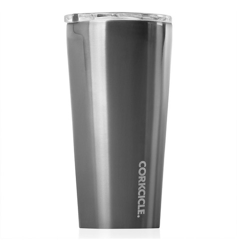 Vaso Térmico Con Tapa Gris Metálico 700 Ml Corkcicle