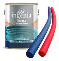 Comprar Pintura Pileta Caucho Clorado 4l Ingenia + 2 Flotadores
