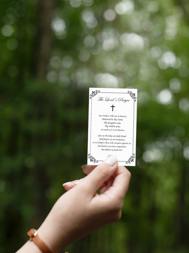 Tarjetas De Oración Huellas En La Arena Juego De 7 Piezas