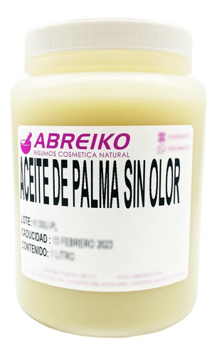 Aceite De Palma Africana 1 Litro