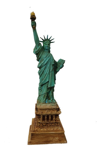 Estatua De La Libertad - Pintada Con Acrilico - Impresion 3d