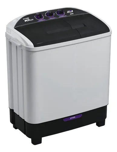 Máquina De Lavar Twin Tub Praxis 10kg 2 Em 1 Branca 127v Branco